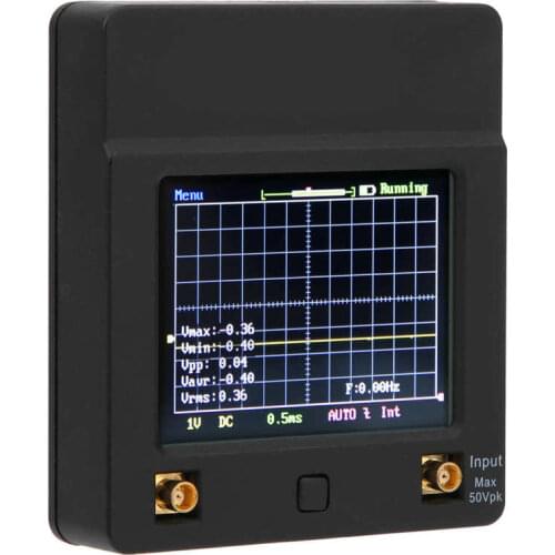 Mini Oscilloscope 2MHz Bandwidth 5M Full-Screen Touching Portable Digital DSO112A 3.3V DIY Oscilloscope