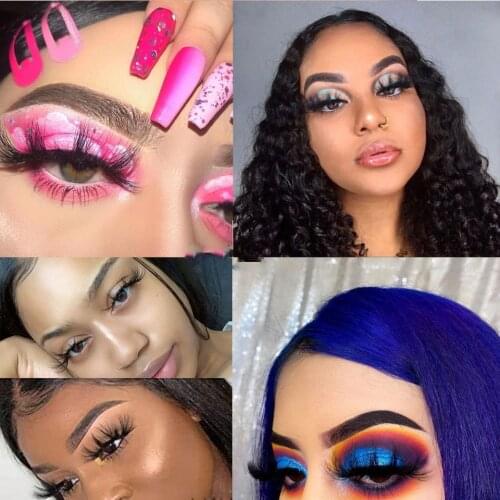 Fake Eyelashes Natural 5/10/20/100 Pairs Wholesale Mink Lashes 25mm Fluffy Messy 3d Lash Mink 25mm Eye lashes Wholesale Vendor