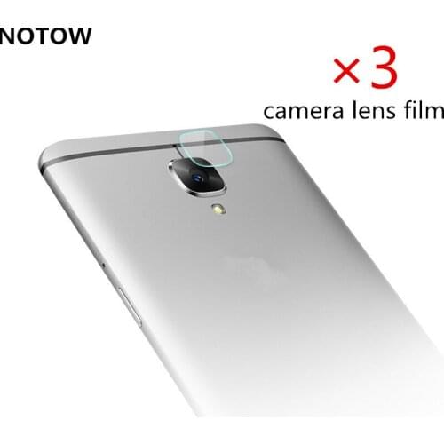 NOTOW 3Pcs/lot flexible Rear Transparent Back Camera Lens Tempered Glass Film Protector Case For oneplus 3/3 t