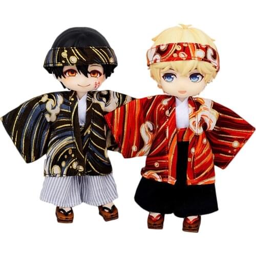 Ob11 obitsu 11 clothes 1/12 BJD doll clothes Boy girl kimono yukata for ob11 obitsu 11 molly 1/12 BJD doll accessories