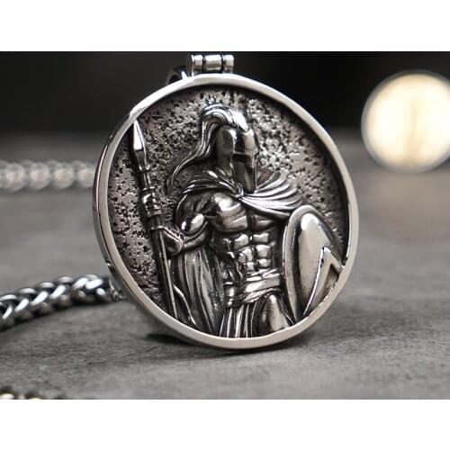 Spartacus Warriors stainless Steel Pendant Male Ins Necklace Jewelry