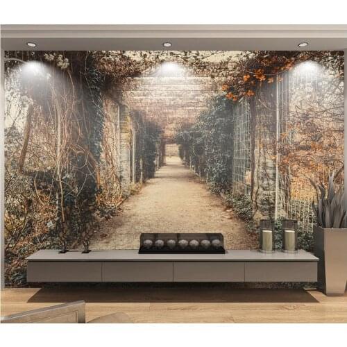 Custom photo wallpaper 3d mural wallpaper for walls 3d HD corridor modern pattern mural for living room TV background wall paper