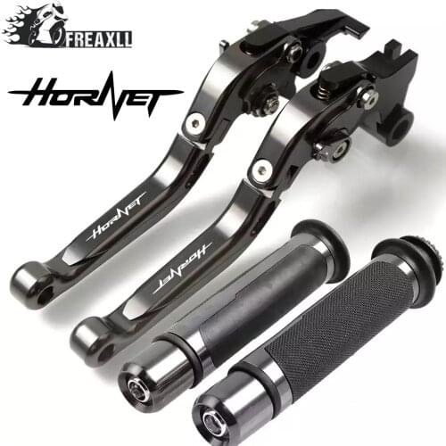 Motorcycle CNC Adjustable Foldable Brake Clutch Lever Handle Hand Grips Set For HONDA CB599/CB600 Hornet 1998-2006 CB919 02-07