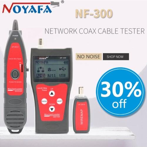 NOFAYA NF-300 Lan tester RJ45 LCD cable tester Network monitoring wire tracker without noise Anti-Interference NF_300