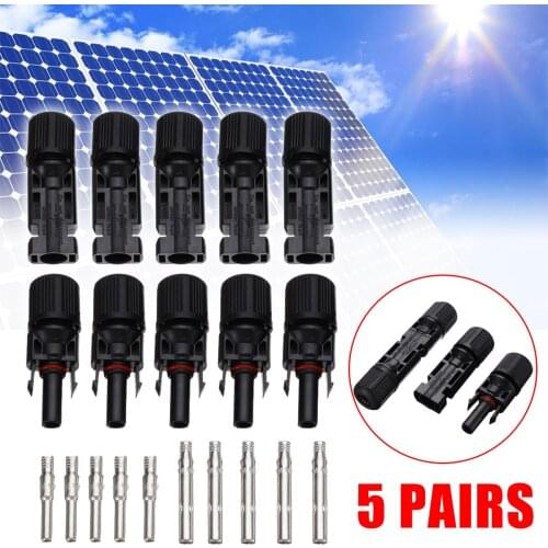 1 Kit 30A DC 1000V Waterproof Resistance Of Extra High Solar Panel Insulator Connectors Solar Panel System 5 Pairs