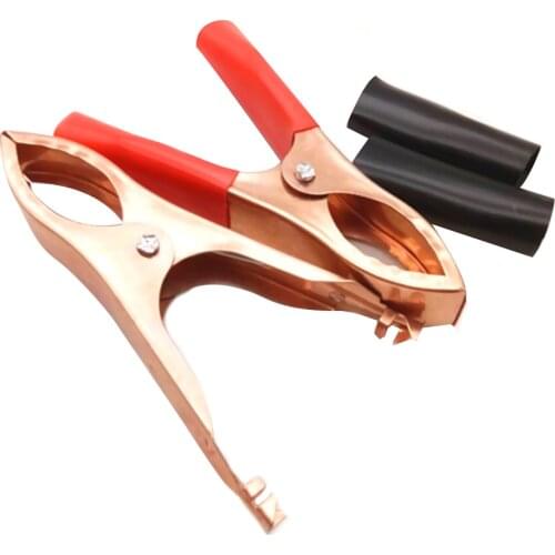 10PCS 30A Car Battery Clamp Polishing Electroplating Copper Cables Alligator Clip