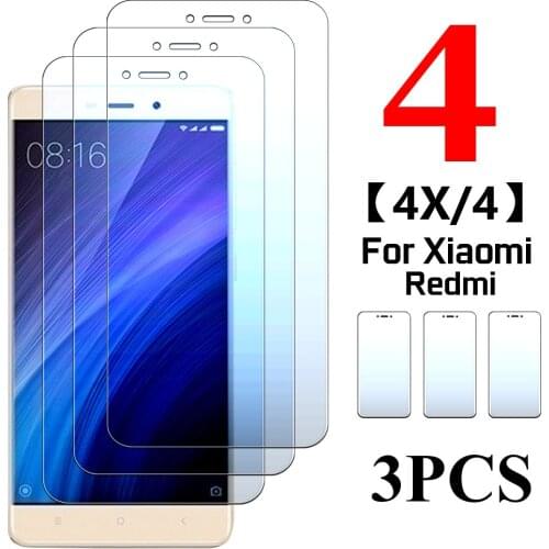 3 pcs redmi4X glass for xiaomi redmi4 flim kismi xiaome redmi 4x remi 4 x xiomi4x screen protector 9H xiaome tempered flim glas