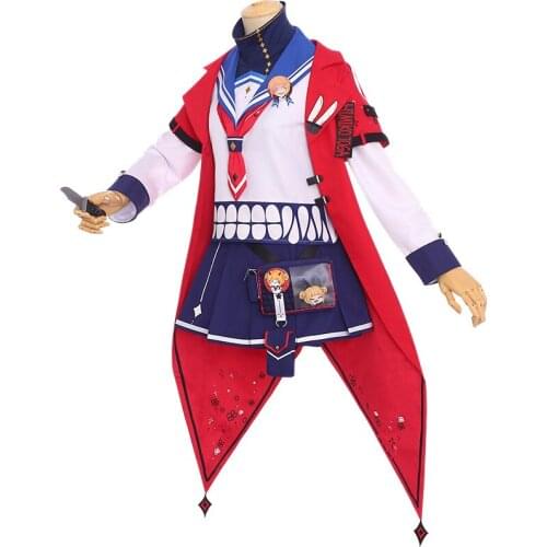 Anime Game My Hero Academia Himiko Toga Cosplay Costume Coat Tops Skirt Socks Daily Carnival Party Festival Uniform Brand New