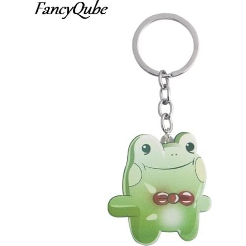 Anime Killing Stalking Acrylic Keychain Frog Key Chain For Women Men Kids Christmas Gift Jewelry