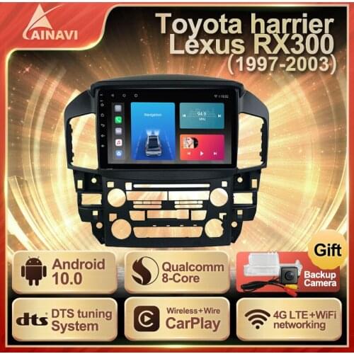 Car Radio Android10 QLED For Lexus RX300 XU10 Toyota Harrier 1997-2003 Auto Stereo Multimedia Player Navigation Carplay No 2din