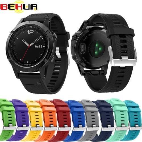 Sport Silicone Replacement wristband 22mm bracelet with quick release strap for Garmin Fenix 5 5 plus 935 GPS Smart Watch band