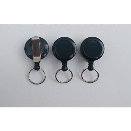 Free shipping 1000pcs/lot customized logo badge reel; promotional retractable plastic badge holder; belt clip BR22