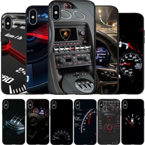 Car central control black Silicone Phone Case For iPhone 12 XR XS Max 5 5S SE 2020 6 6S PLUS 7 8 X 11Pro Max 11 Cover