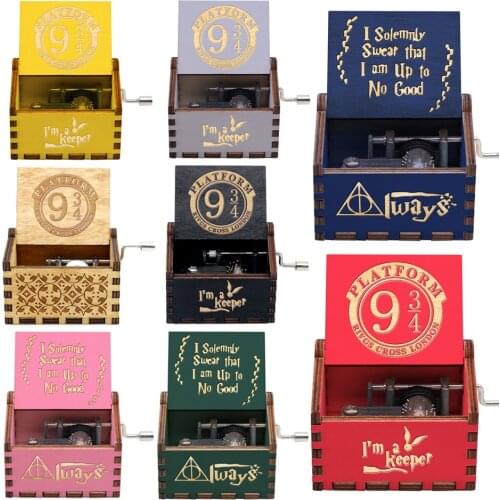 Antique Carved Hand Crank Wooden You Are My Sunshine Black Music Box Christmas Gift Valentine Gift Birthday Gift