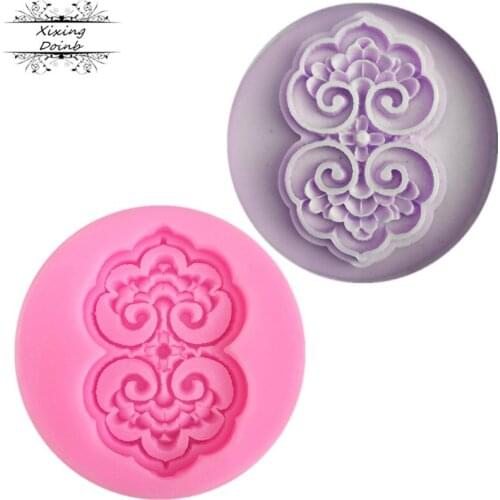 DIY China knot shape silica gel mold cake decoration tool chocolate fudge craft kitchen accessories