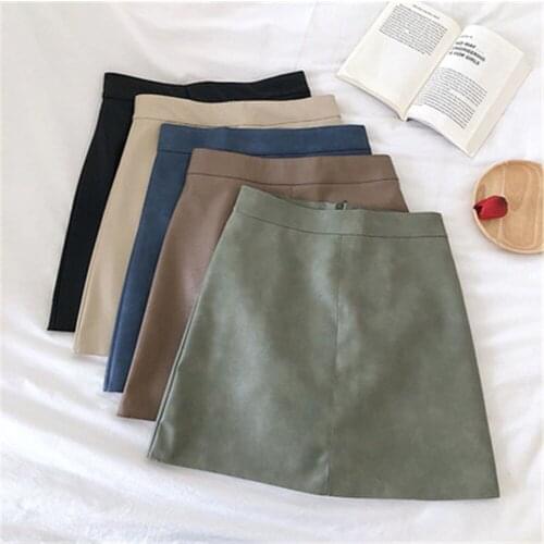 Flubiflous Women's Leather Skirts