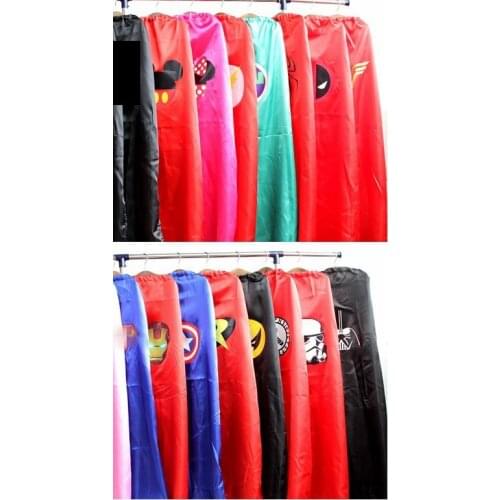 Superhero Adult Capes Single satin costume Halloween Cosplay 1CAPE +1MASK