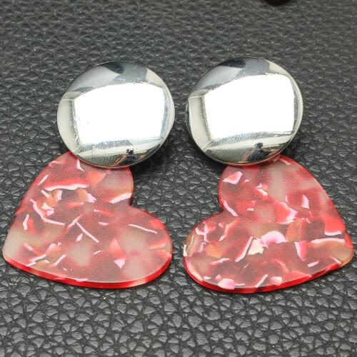 Fashion Stainless Steel Jewelry Sets Gold Color Round Triangle Drop Earrings Set For Woman & Girl Party Gift EFAKBCAE