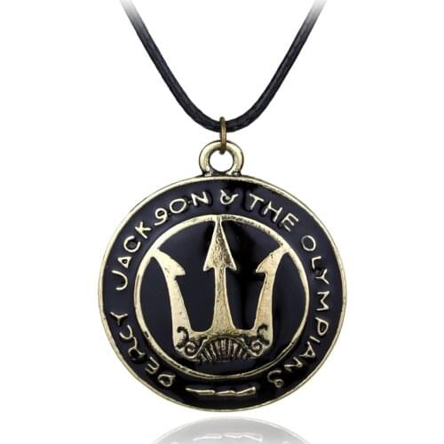 MQCHUN Percy Jackson Poseidon Necklace LOGO Pendants Statement Necklace High Quality Vintage Chain Necklace -30