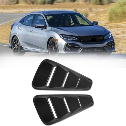 NEW-Car Side Vent Window Scoop Louver Cover Trim for Honda Civic 10Th 2016-2020