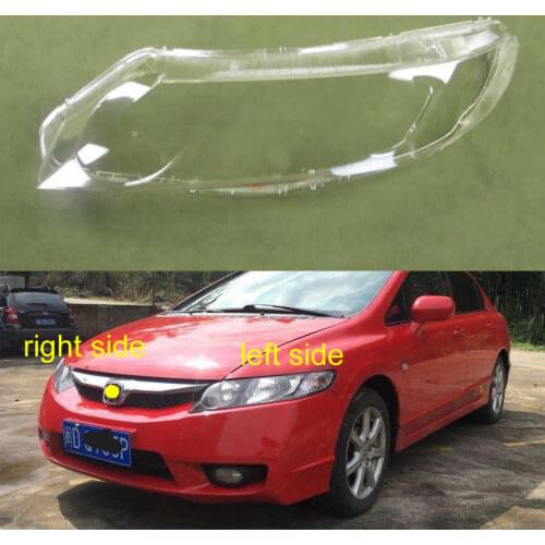 Front Headlamps Cover Transparent Lampshade Lamp Shell Masks Headlight Cover Lens For Honda Civic 2006 2007 2008 2009 2010 2011