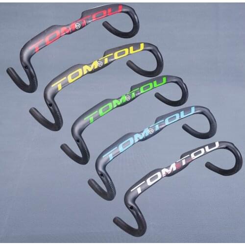 TOMTOU Full Carbon Fiber Road Bike Handlebar Width 400/420/440mm Setm 31.8mm Bicycle Bent Bar Road Parts