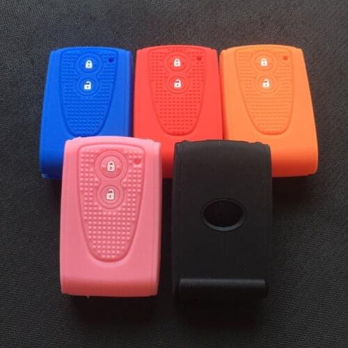 Silicone rubber key cover case shell protector for Daihatsu Move RS Custom Copen la400k 2button key