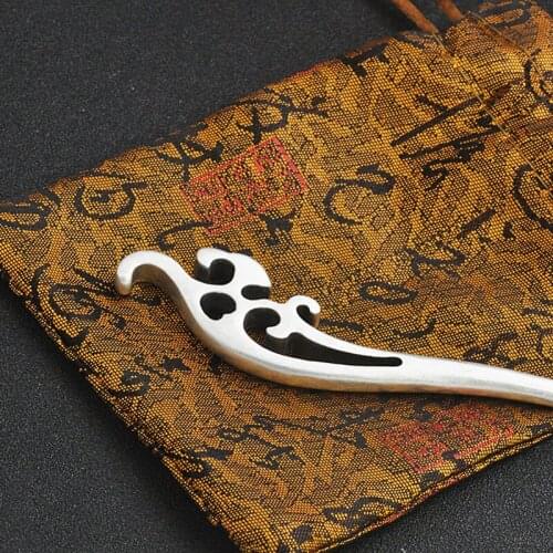 Spoondrift Hair Stick 925 Sterling Silver Luxury Women Jewelry Chinese Handmade Ethnic Hairpin Sister Birthday Gifts Hair Pins
