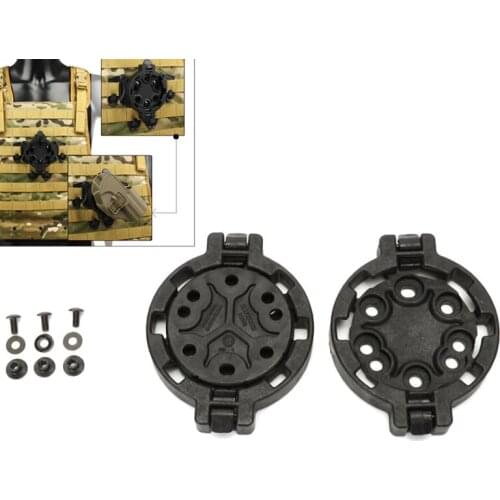 Tactical Quick Release Gun Holster Platform Molle CQC System Rail Case Mount Hunting Airsoft Holster Adapter Vest Accessories