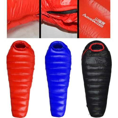 Indoor Outdoor Sleep Bag Mattress Waterproof Down Sleeping Bag Mummy Sleep Bag Travel Hiking Camping Envelope Sleep Bag
