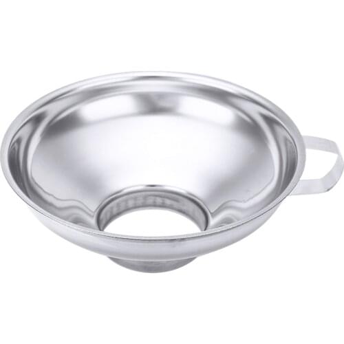 5.7inch Wide Mouth Funnel Stainless Steel Jar Funnel Tool Large With Handle For Kitchen Beans Jar Preserve Pour Transfer Gadget