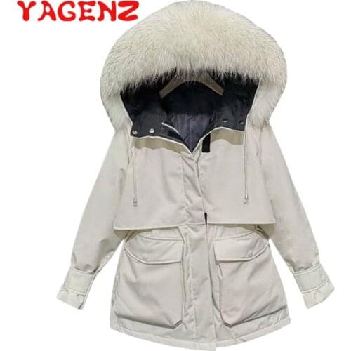 YAGENZ Women's Parkas With Fur
