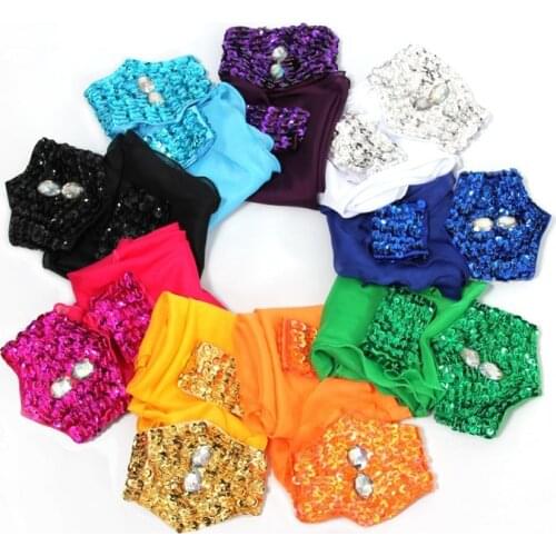 Women Belly Dance Performances Jewelry Accessories Exercise Performance One Pcs Chiffon Belly Dance Jewelry Ornaments 10 Color