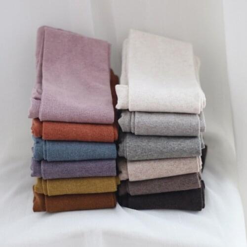 Winter Warm Pantyhose Tights High Elastic Waist Cashmere Thick Tights Female Candy Color Striped Pantyhose