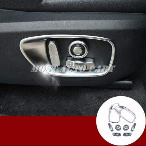 10pcs Car Seat Adjusting Button Cover For Land Rover Discovery Sport 2015-2018 Car accesories interior Car decoration