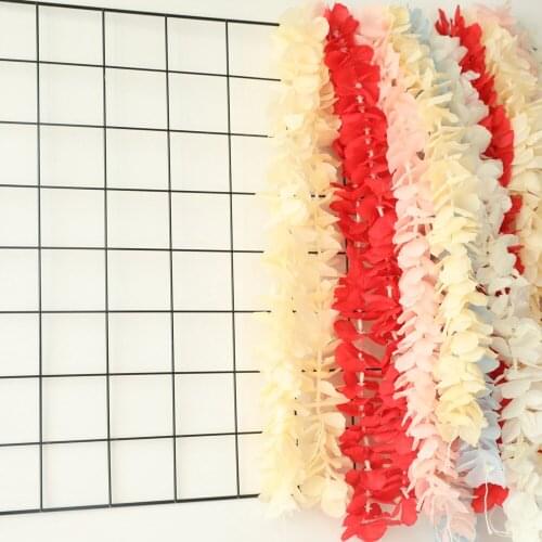 100cm long Artificial Wisteria Flower Vine Silk Hydrangea rattan DIY Wedding birthday party Decoration Wall backdrop flowers