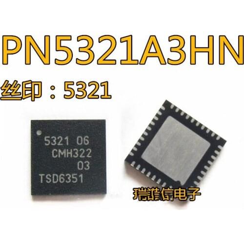 5PCS-10PCS PN5321A3HN QFN-40 PN5321A3HN/C106 QFN40 PN5321A3 PN5321 5321 NFC/RFID reader chip new and original