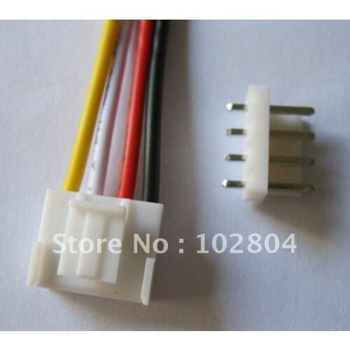 5 Pcs VH3.96 3.96mm 4 pin Female 22AWG Wire with Male Pin Connector 300mm Leads