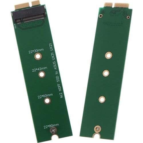 New 1Pc M.2 NGFF SSD to 18 Pin Extension Adapter Card for UX31 UX21 UX21E UX31A