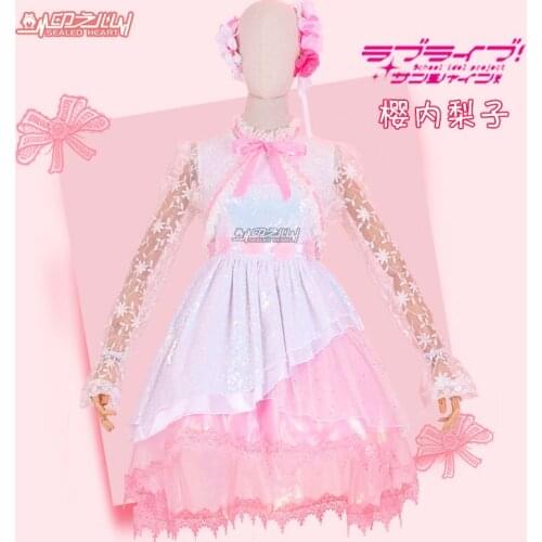 Anime Lovelive!Sunshine!!Aqours Chika Riko Mari Thank You Friends Aqours 4th Anniversary SJ Dress Uniform Cosplay Costume