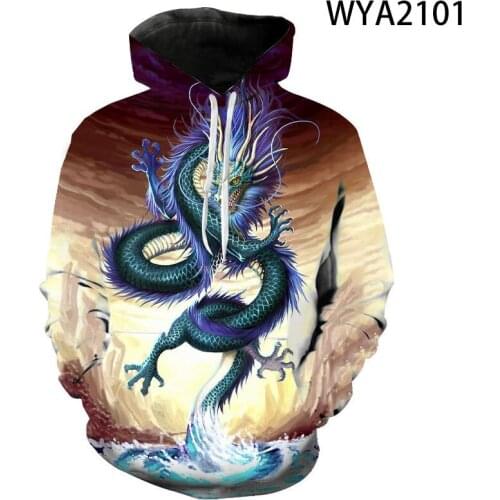 Black & White Tattoo Dragon 3D Printed Men Hoodies Sweatshirt Unisex Streetwear Zipper Pullover Casual Jacket Tracksuits Hip Hop
