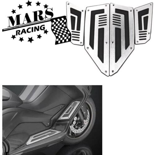 Motorcycle Footpegs Plate Pads Footboard Cover Step Foot Footrest For YAMAHA TMAX530 T-MAX 530 2012-2020 TMAX560 2017-2020