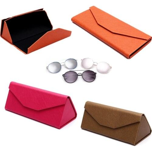 Candy Color Folding Glasses Case Protective Sunglasses Box Reading Eyeglasses Bag Student Glasses Pouch Eyewear Container
