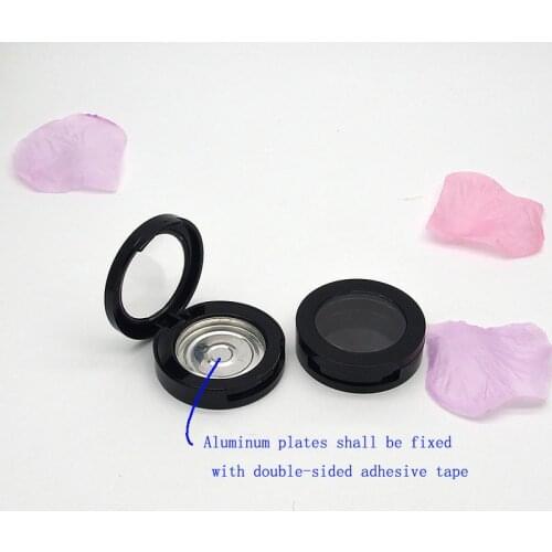 Blusher Case with Aluminum Pan Empty Cosmetic Container DIY Eye Shadow Palette Rouge Compact Dia 30mm Lipstick Substitution Box