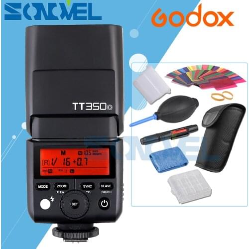 Godox TT350o TT350-O Camera Flash 2.4G TTL HSS GN36 1/8000s Speedlite Flash for Olympus/Panasonic Mirrorless DSLR Camera + Gift