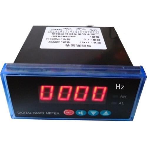 Inverter External Digital Display Meter 0-10V Motor Tachometer Ammeter 4-20mA Frequency Line Speed Meter SX48