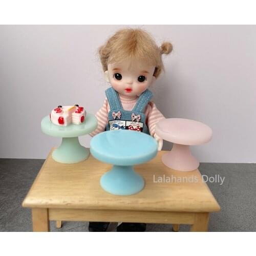 Dollhouse (rotatable) Mini Cake Wheel Model Miniature Food Play House Toy Accessories