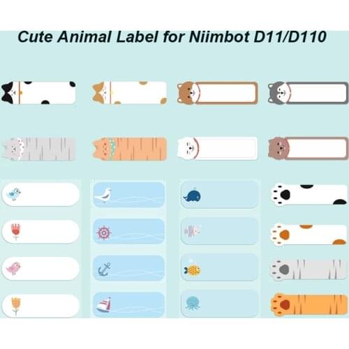{Buy 5 get 30% off } NIIMBOT Thermal Label Sticker for D11/D110 Self-adhesive Paper Waterproof Classified Storage Color Sticky