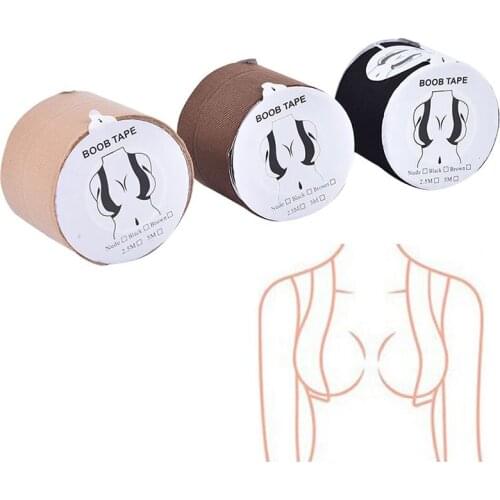 Boob Tape1 Roll 2.5M 6cm Women Breast Nipple Covers Push Up Bra Intimates Chest Patch For Swimming Invisible Breast Lift Tape