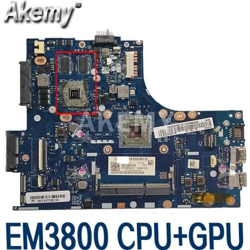 Akemy ZAUSA LA-A331P Mainboard For lenovo ideapad S415 laptop motherboard DDR3 With EM3800 cpu + GPU